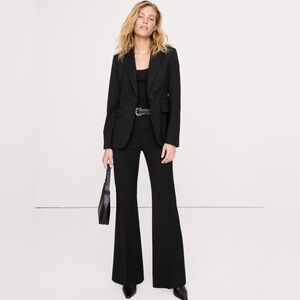 NWT Banana Republic Slim Italian Wool Black Blazer Sz 14 (#822492)